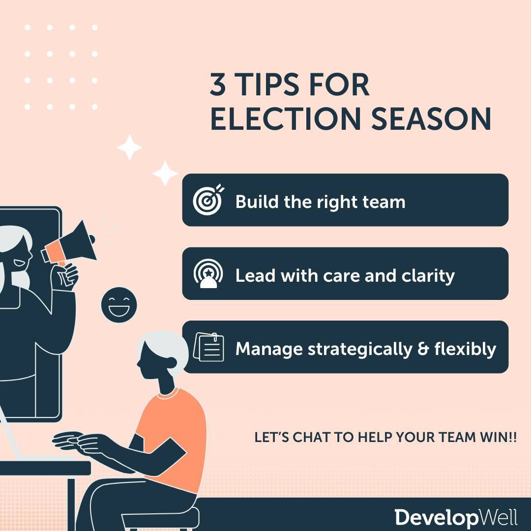 Leading for success through election season means keeping your teams tenacious, malleable, and focused on shared goals despite external noise. Together, we adapt, stay resilient, and win! 🗳️✨

Link in bio!