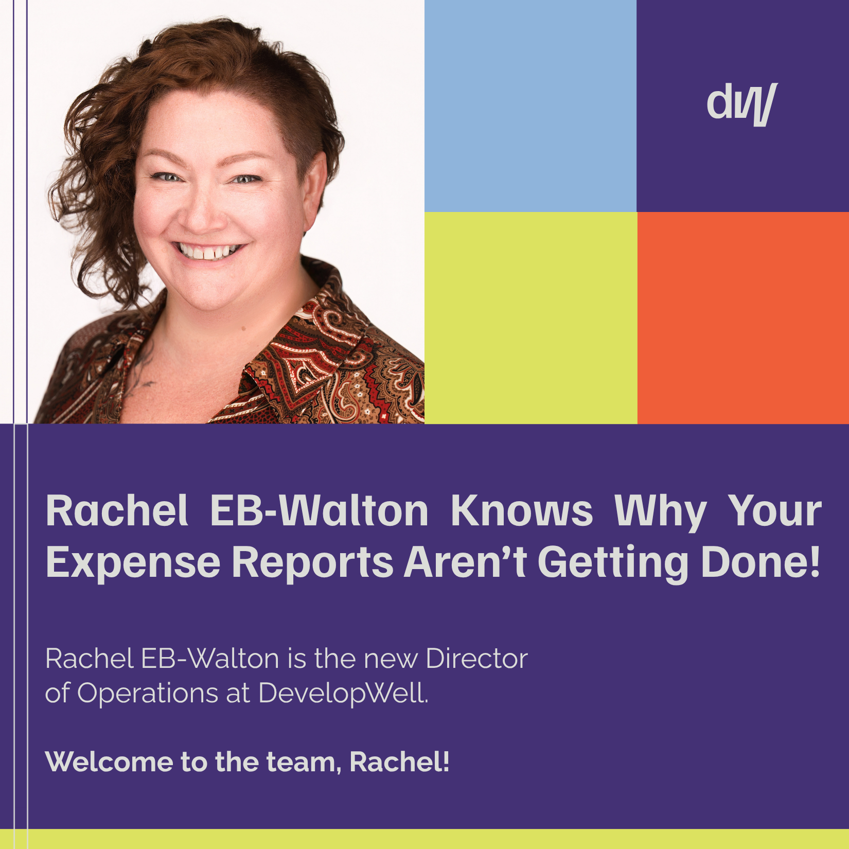 Rachel EB-Walton Knows Why Your Expense Reports Aren't Getting Done