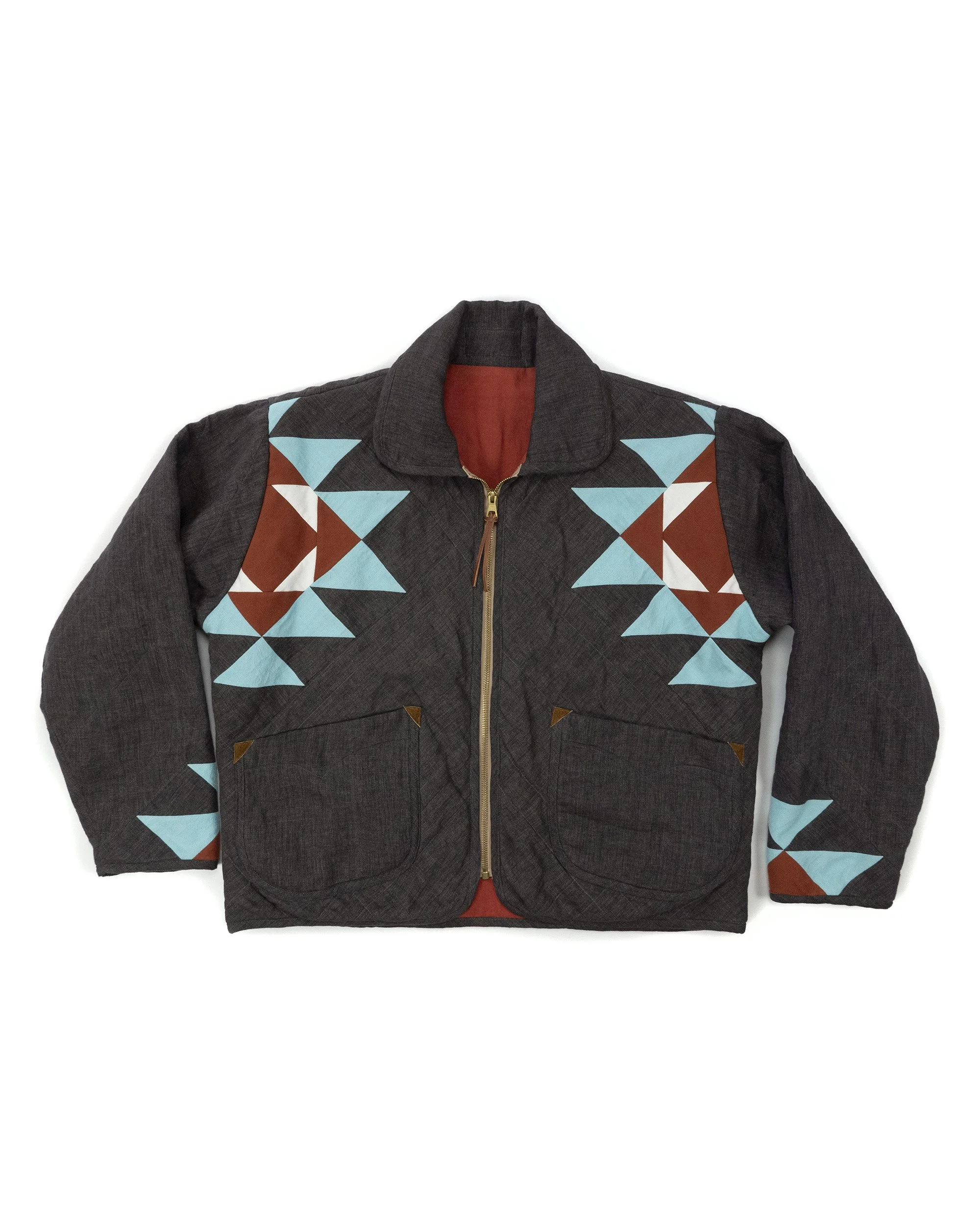 NATIVE REVERSIBLE PATCHWORK JACKET