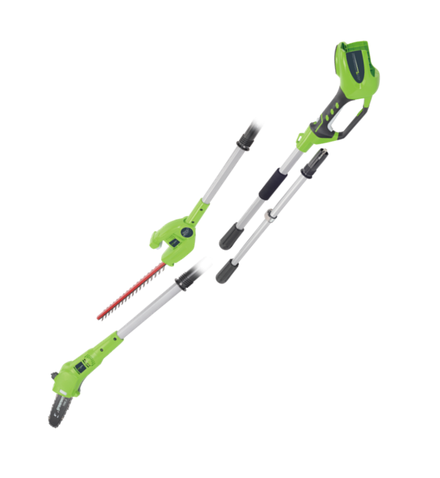 40V Pole Saw and Hedge Trimmer 2 in 1 