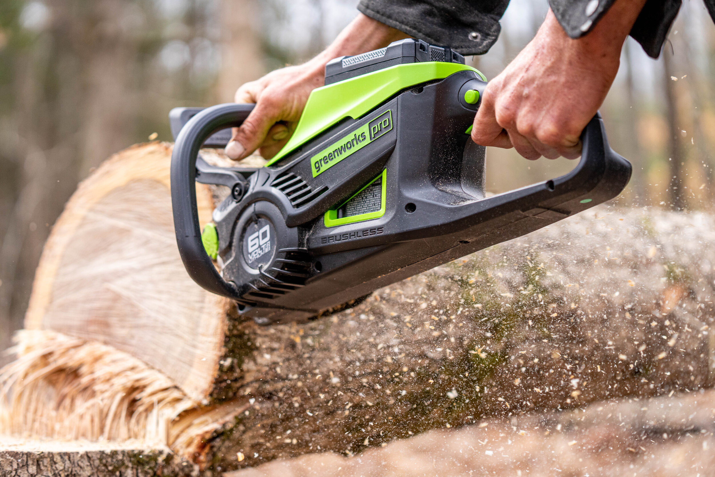 60V Brushless Chainsaw — Greenworks