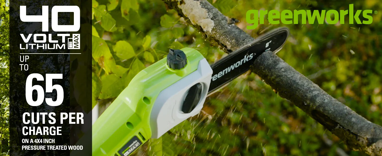 40V Pole Saw and Hedge Trimmer 2 in 1 