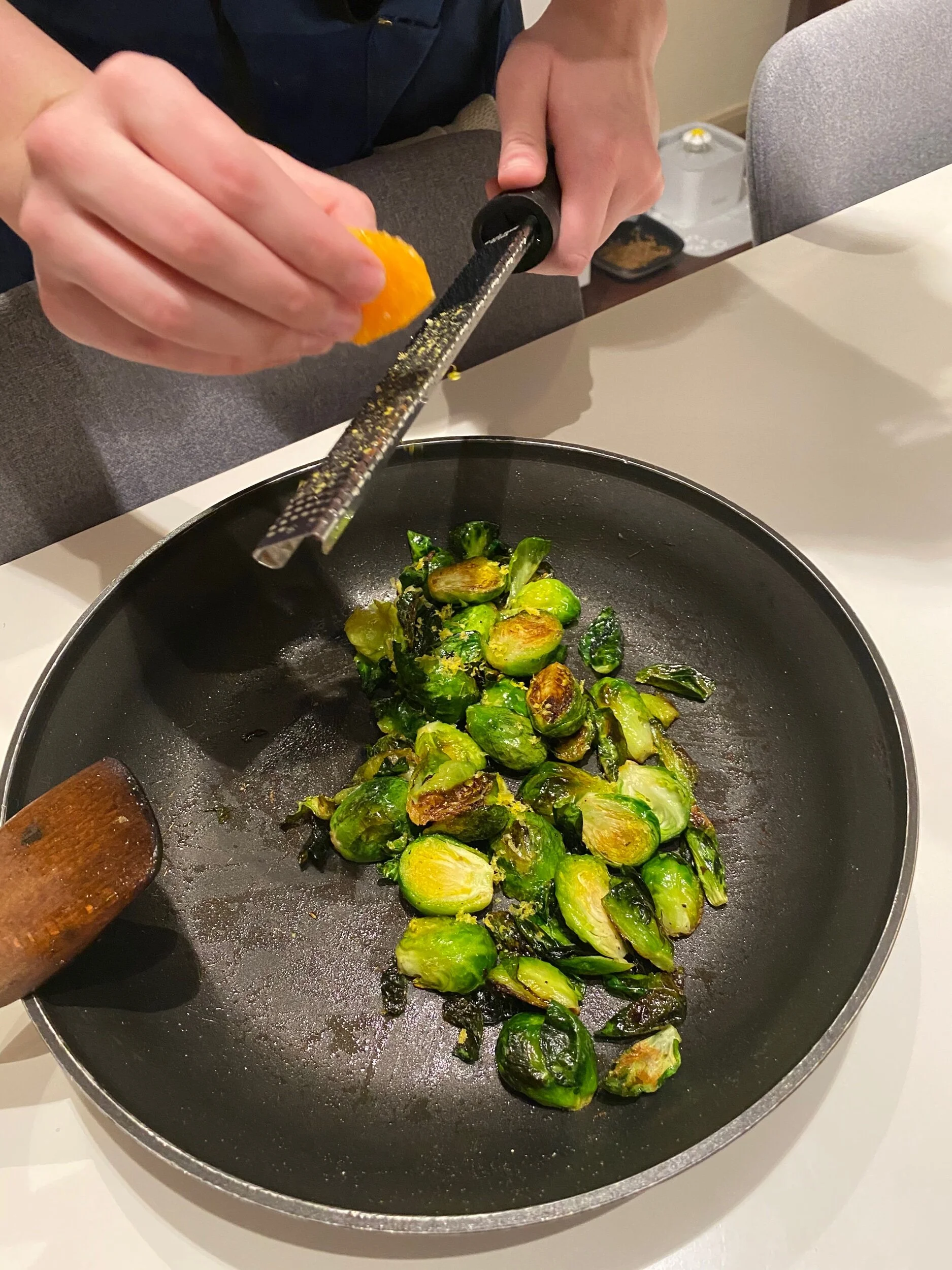 Brussel Sprouts with Cured Egg Yolk