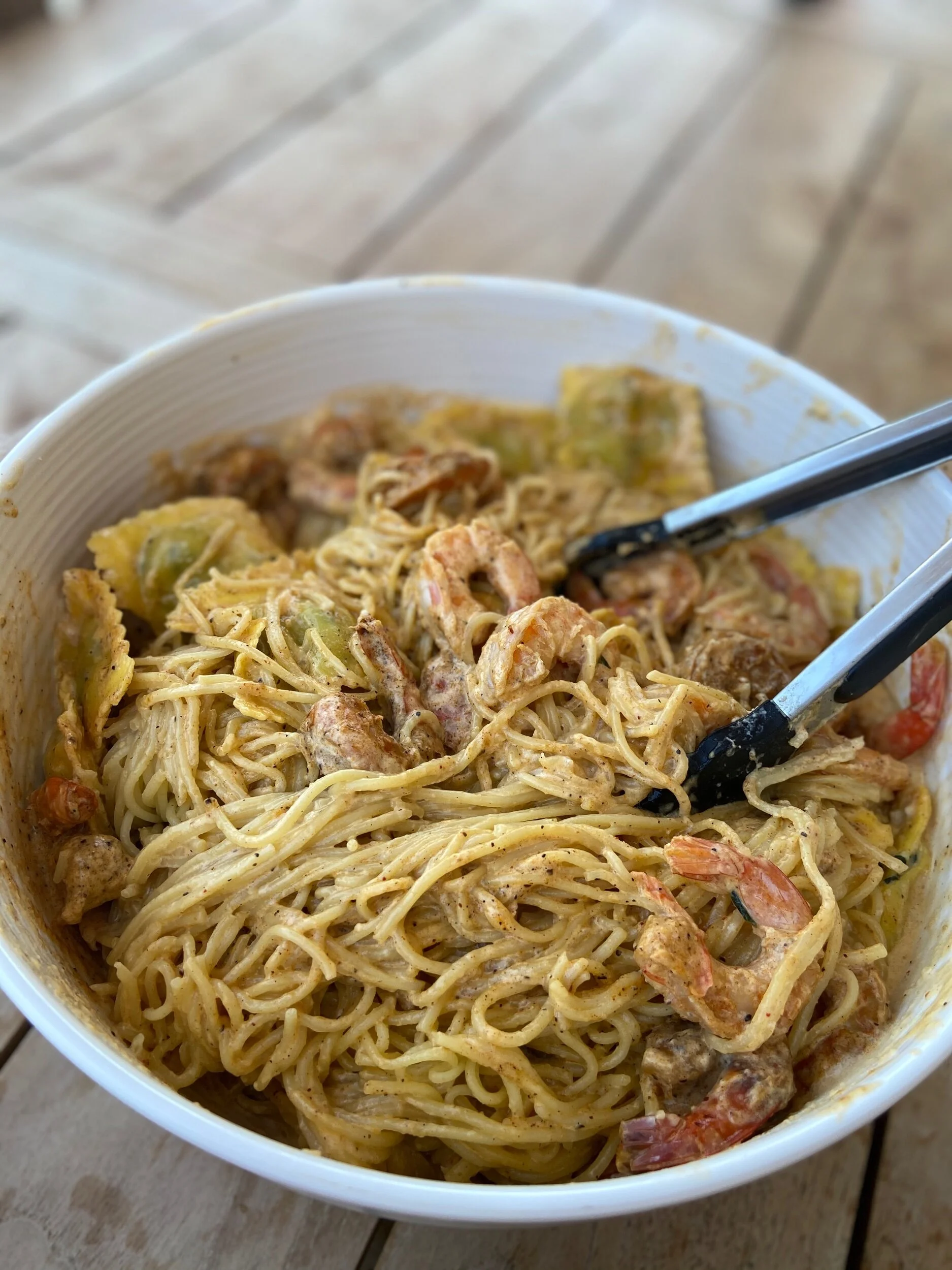 Blackened Shrimp Alfredo