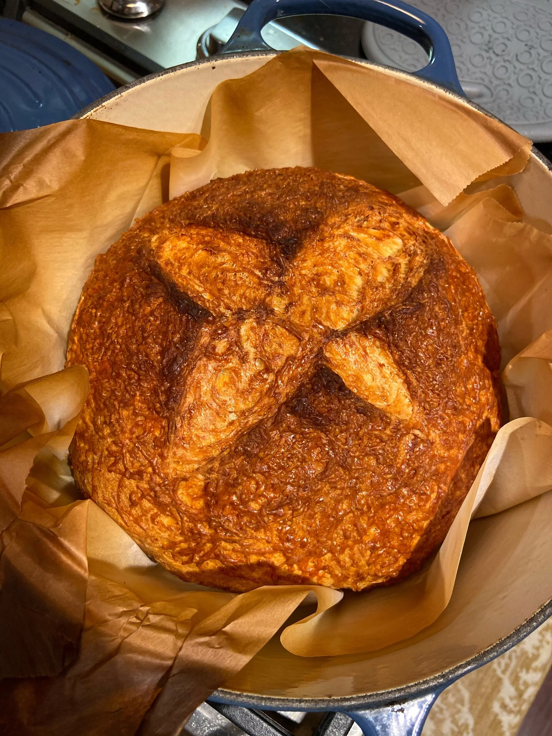 Parmesan, Asiago and Romano Bread