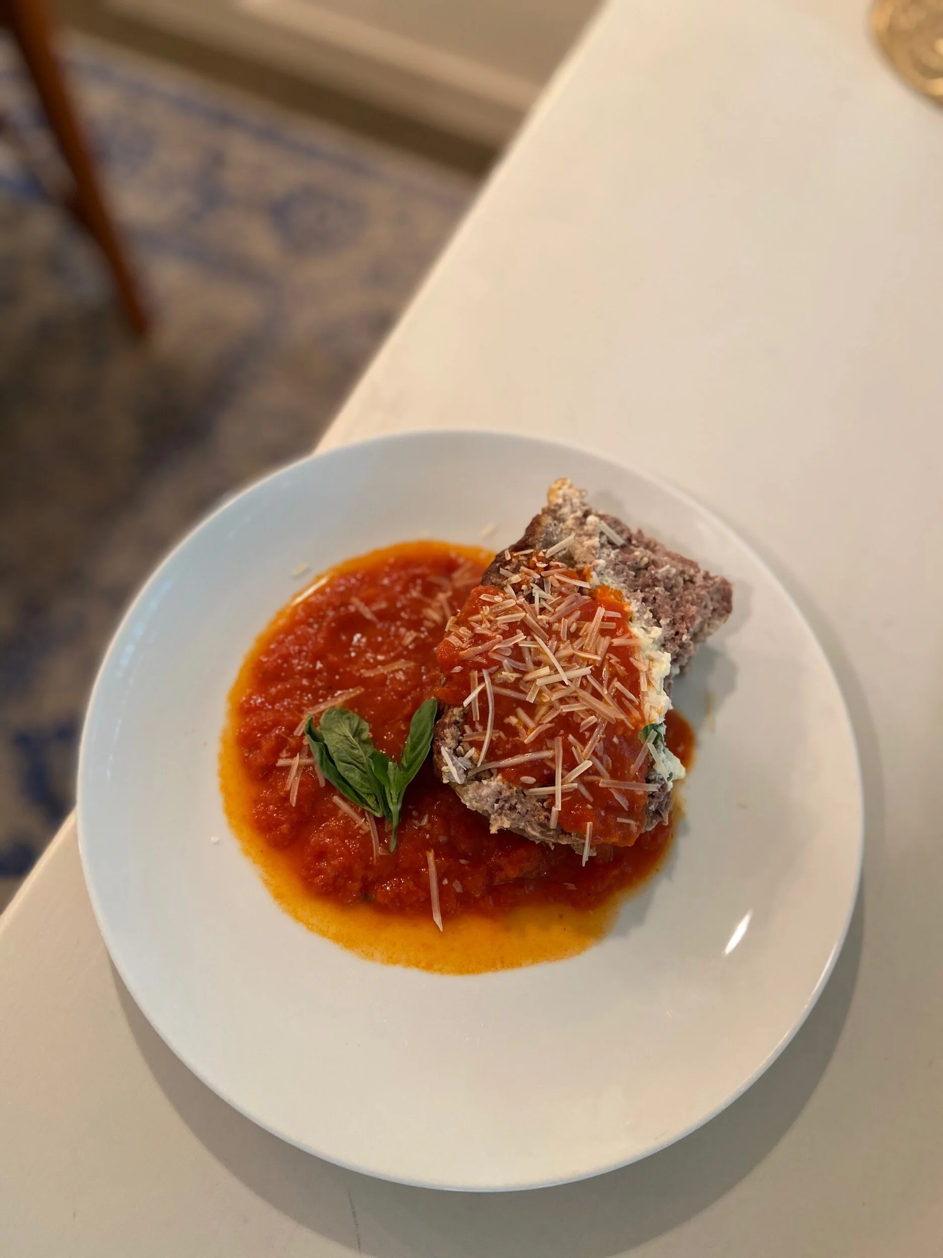 Ricotta Stuffed Meatloaf