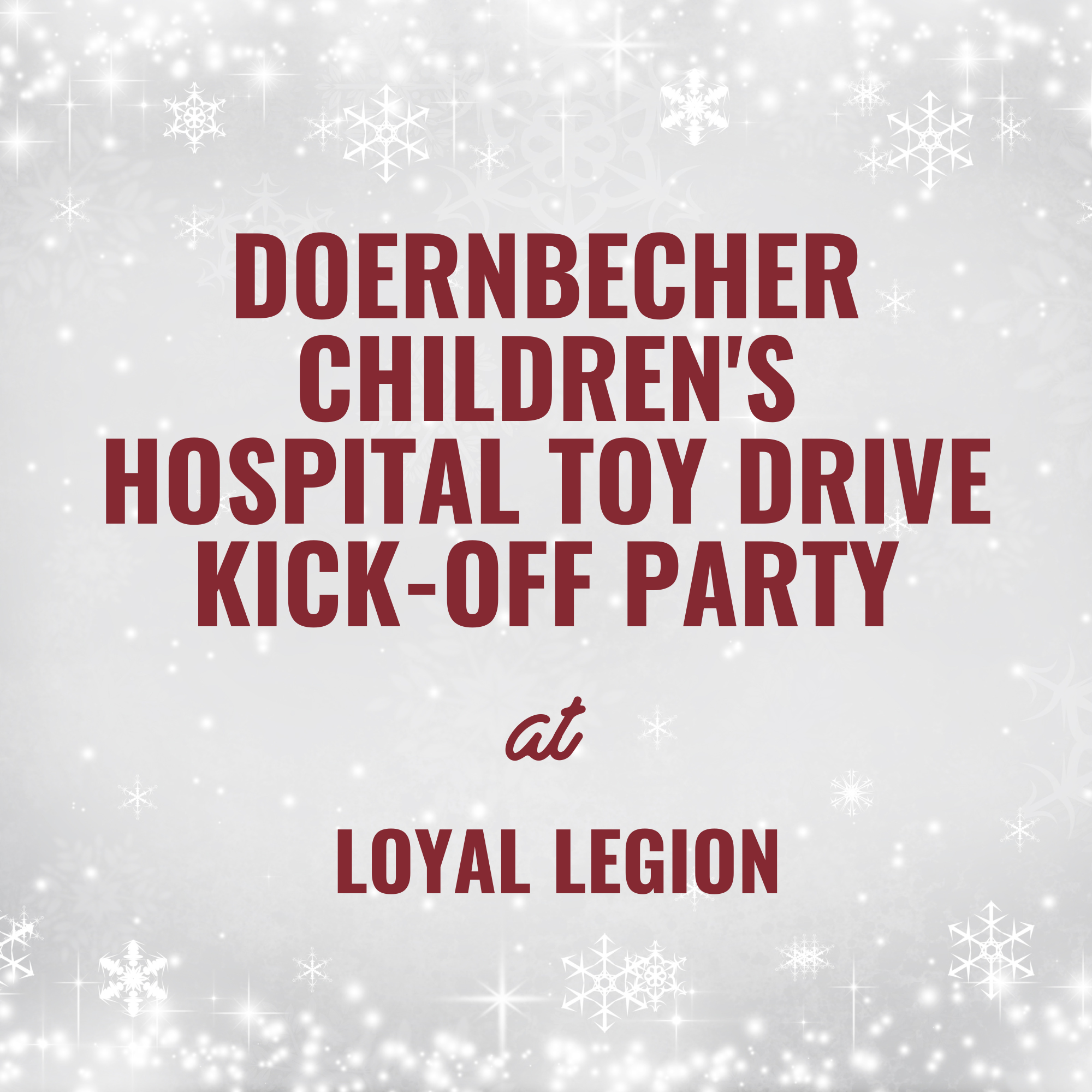 Doernbecher Children's Hospital Toy Drive Kick-Off Party