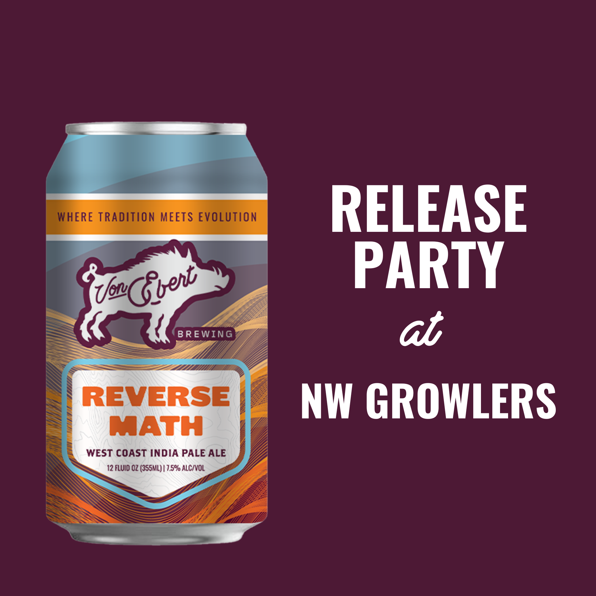 Reverse Math Release Party at NW Growlers