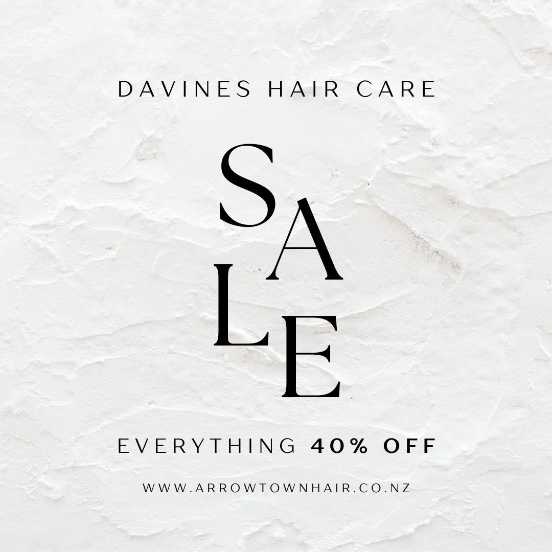 HUGE ONLINE CLEARANCE SALE ⭐️🌱 40% off everything site wide! 🛒 

Shop all your favourite Davines hair care and styling products until stocks last ✨

Once products are sold, they&rsquo;re gone for good ~ Get in quick 💛

Tag a bestie who would love 