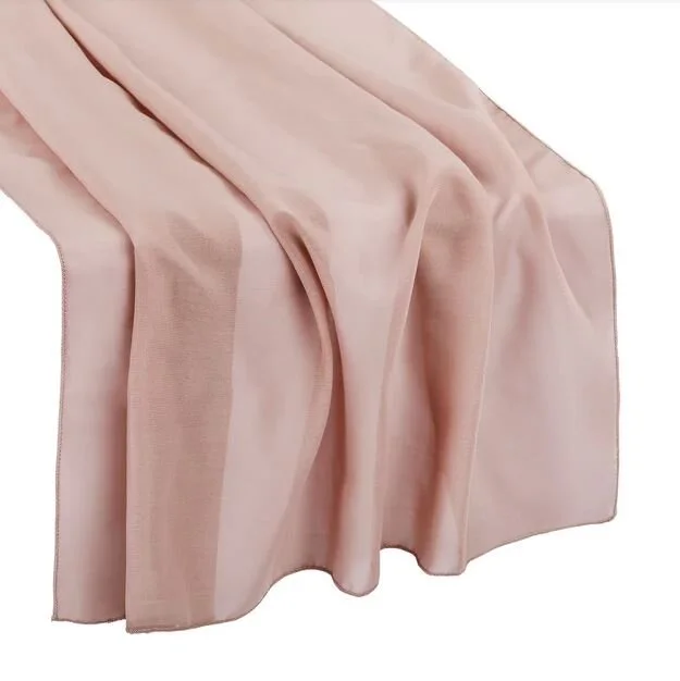 Dusty Rose Chiffon Runner