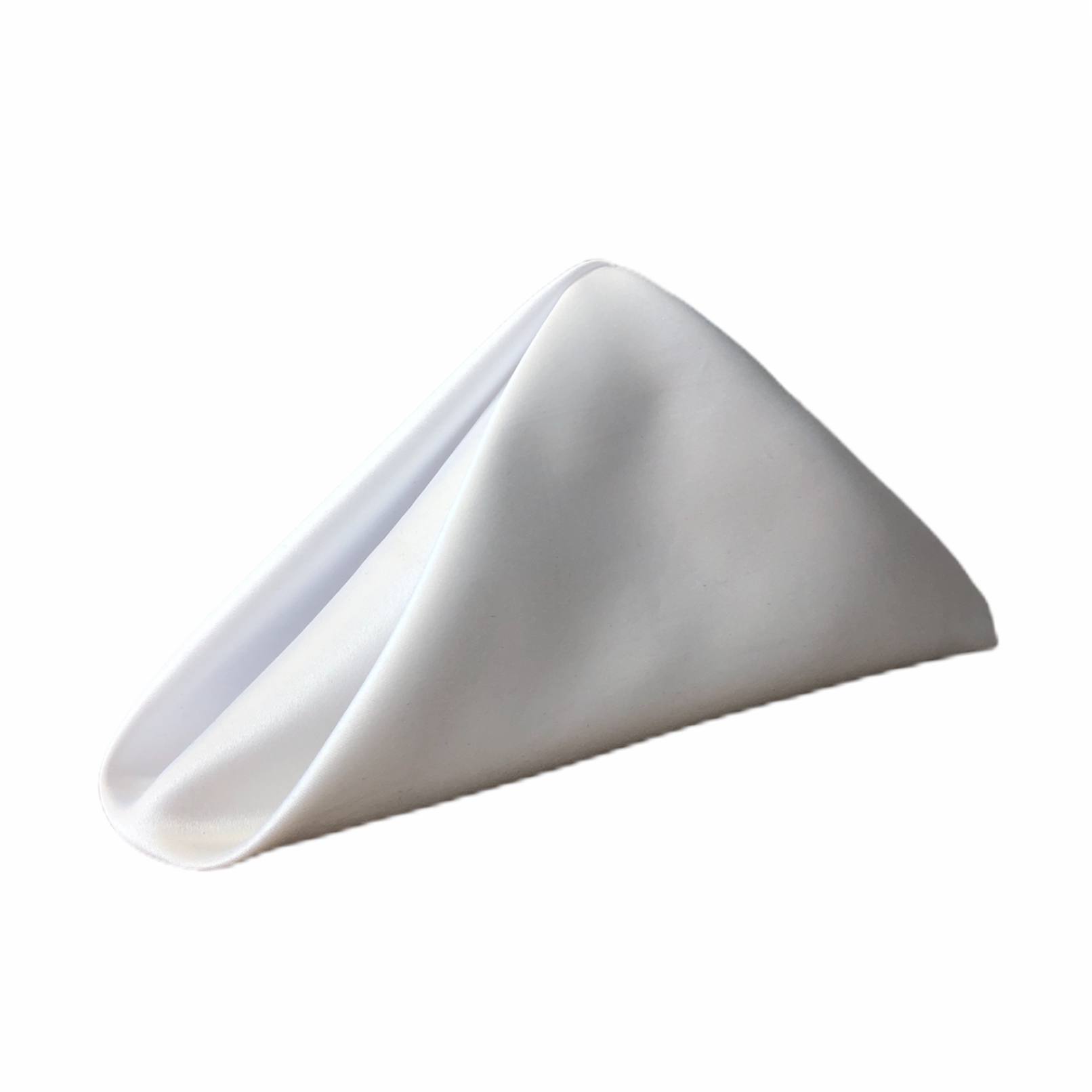 White Matte Satin Napkin