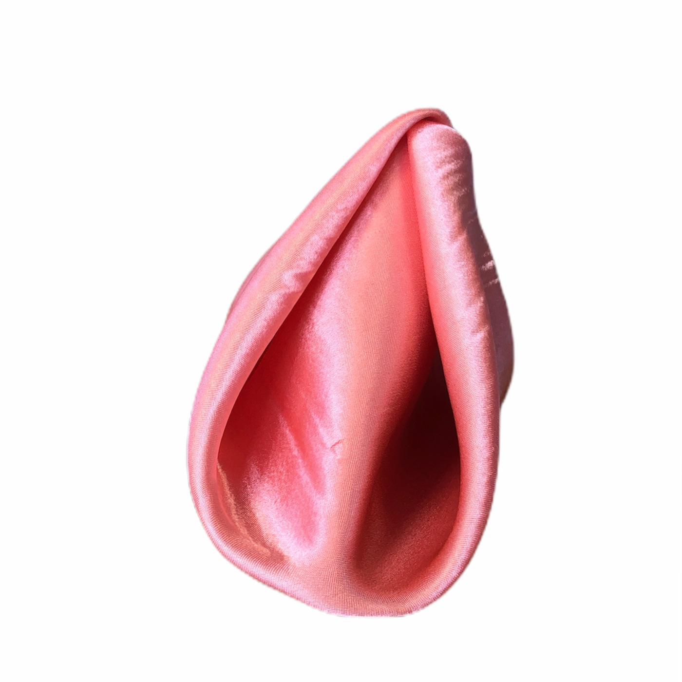 Coral Shiny Satin Napkin
