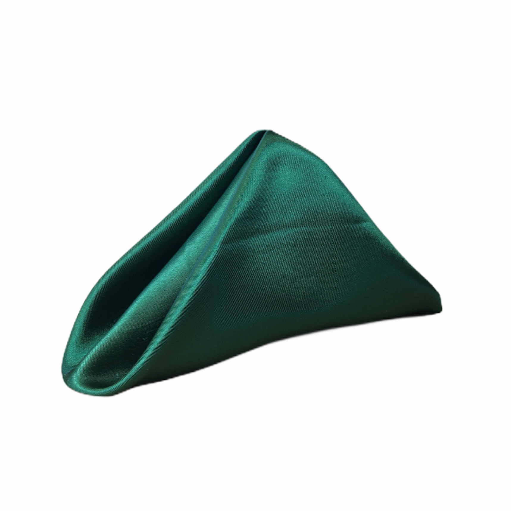 Emerald Green Shiny Satin Napkin
