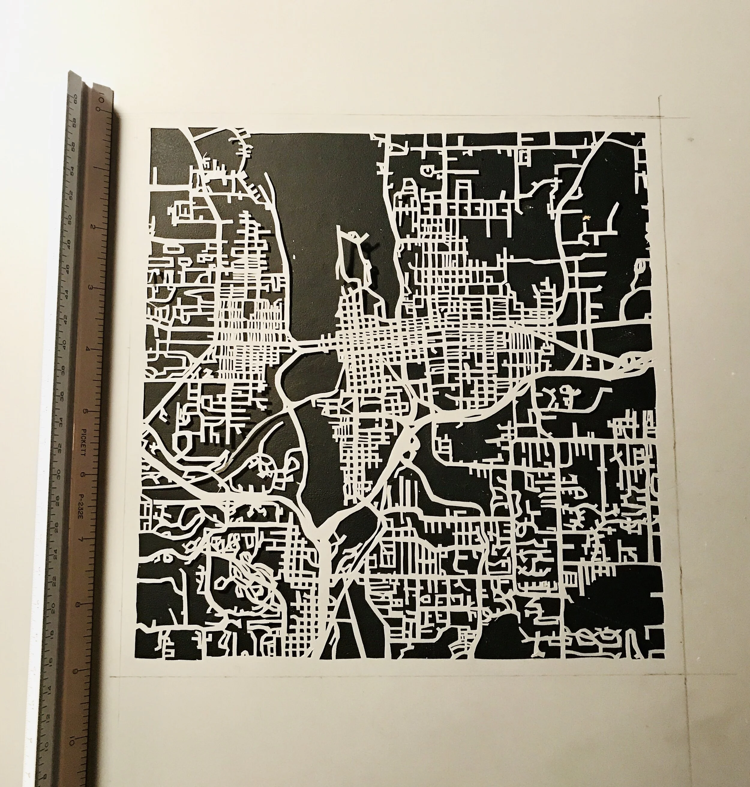 City of Olympia City Blocks 9" x 9"
