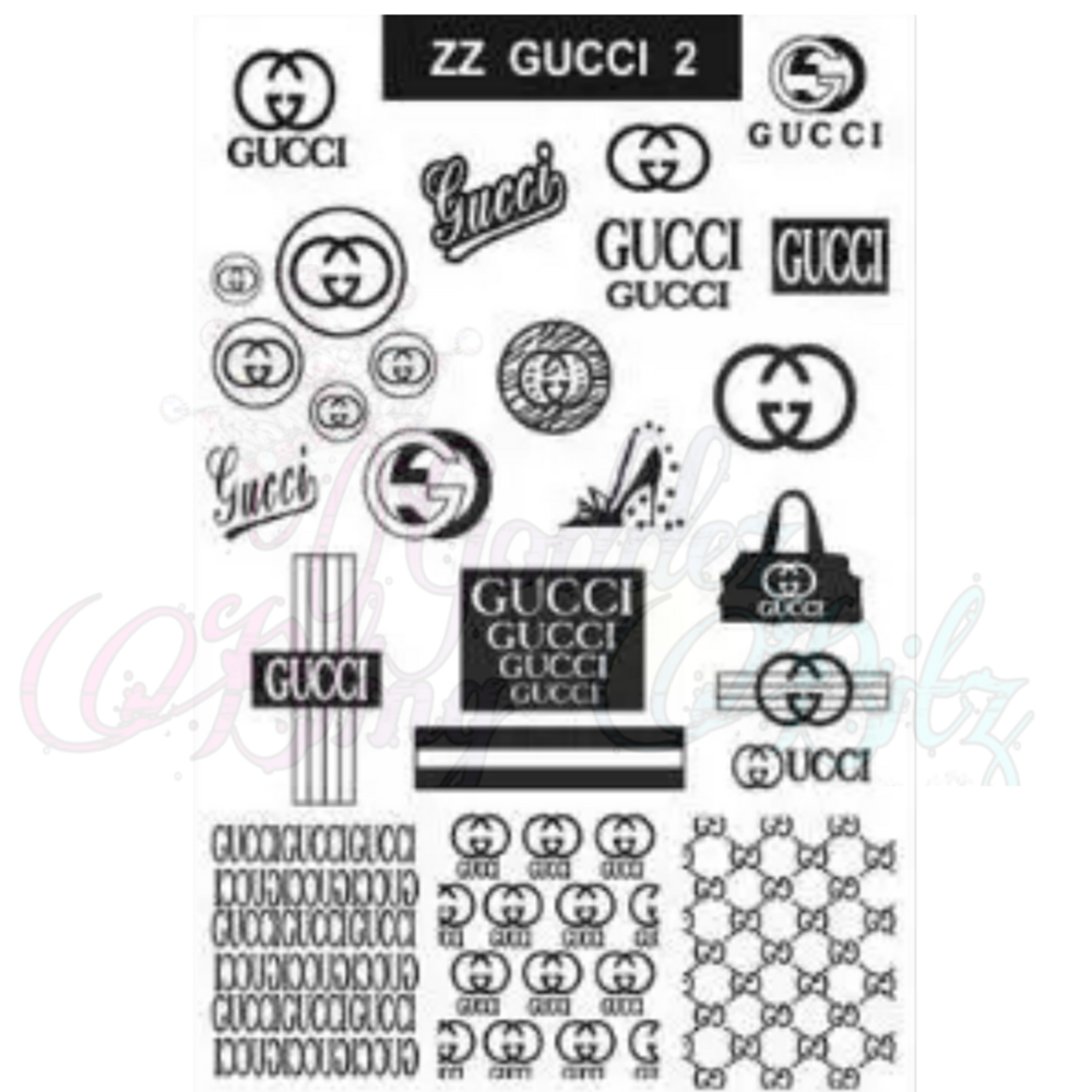 NAIL STAMPING Plate Brands Name #ZZ GUCCI - TDI, Inc