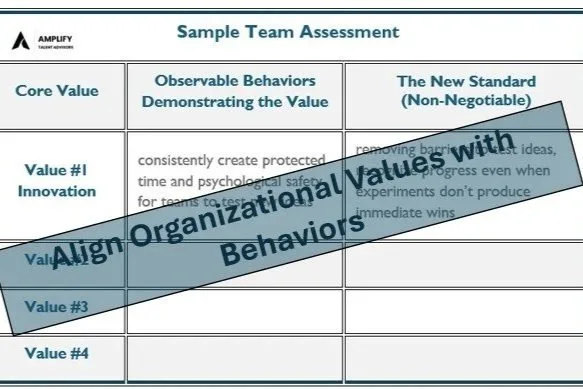 Operationalize Organizational Values 