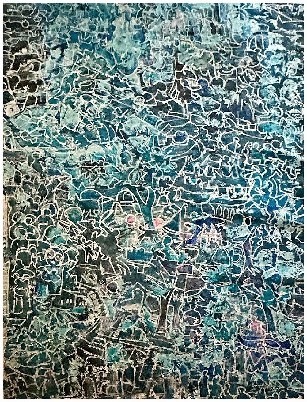 %22Three Legs Cat%22 90 x 71 Acrylic on canvas.JPG