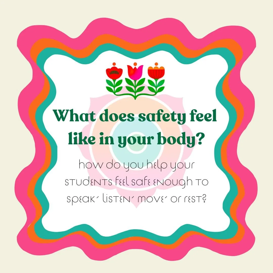 Nervous system regulation isn&rsquo;t a bonus, it&rsquo;s the base layer. I&rsquo;d love to hear your go-to strategies, routines, rituals, spaces, gestures, visuals, anything that helps students settle. Let&rsquo;s gather ideas!

Big shout out to @yo