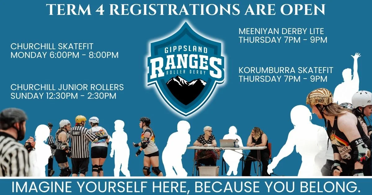 TERM 4 REGISTRATIONS are now open!

After a jam-packed term of launching our Korumburra SkateFit program AND bringing Derby Lite to Meeniyan, we are back for another term of skating across the Gippsland Ranges. 

All registrations are via our RevSpor