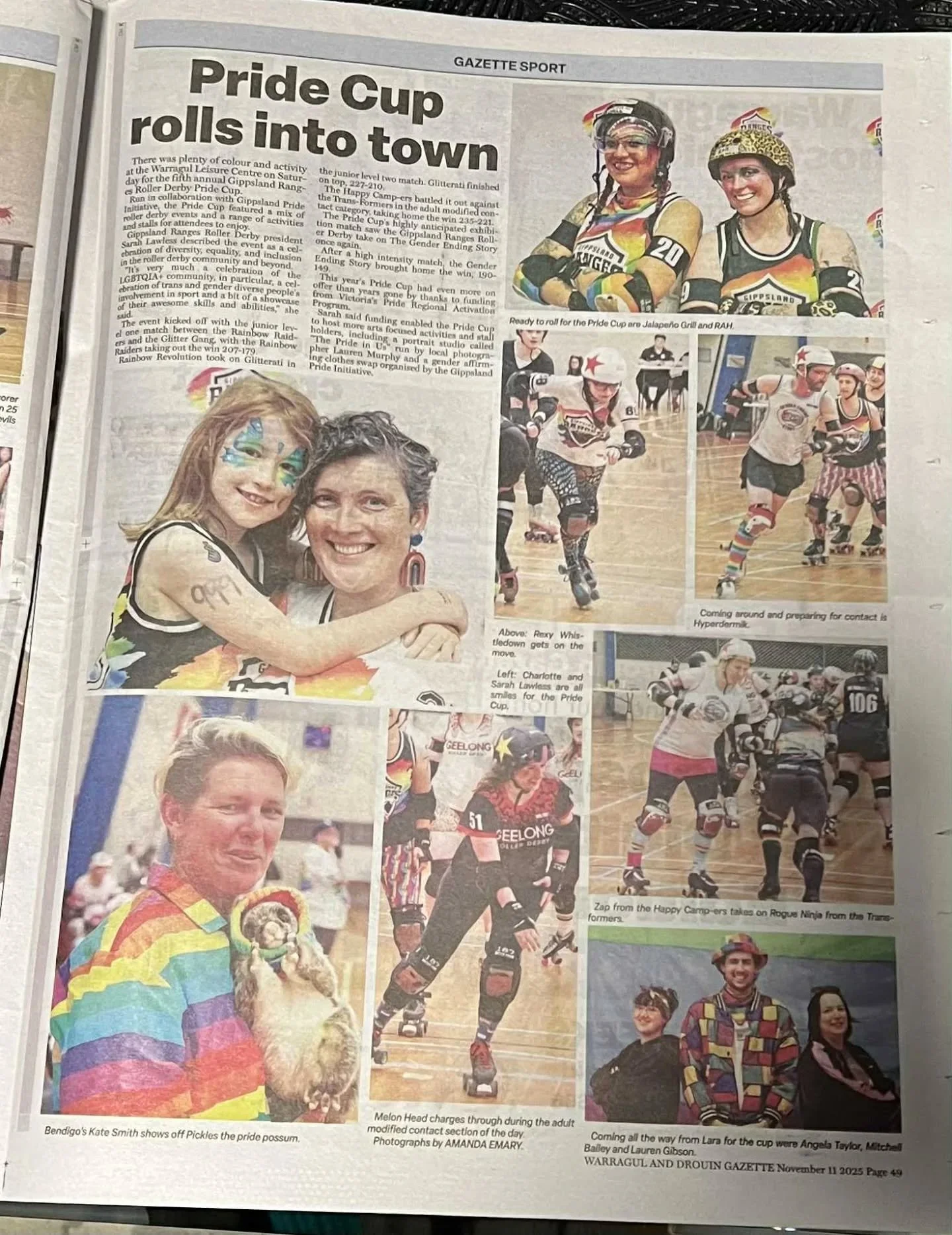 Who spotted us in the Warragul Drouin Gazette this week?! 

We are thankful for the media coverage we received for Pride Cup, including radio interview with ABC Gippsland before the event and this write up by the Gazette.. any other media features sp