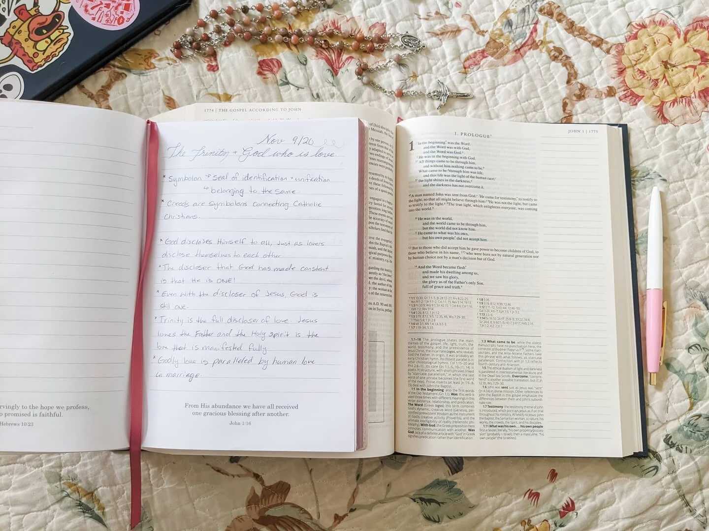 My session of RCIA was yesterday Nov 9 and I am so excited to continue on. The first topic was the Trinity which is not a new concept for me since I have come from a Protestant church that taught about it. 
I'm eager to get into new information and l