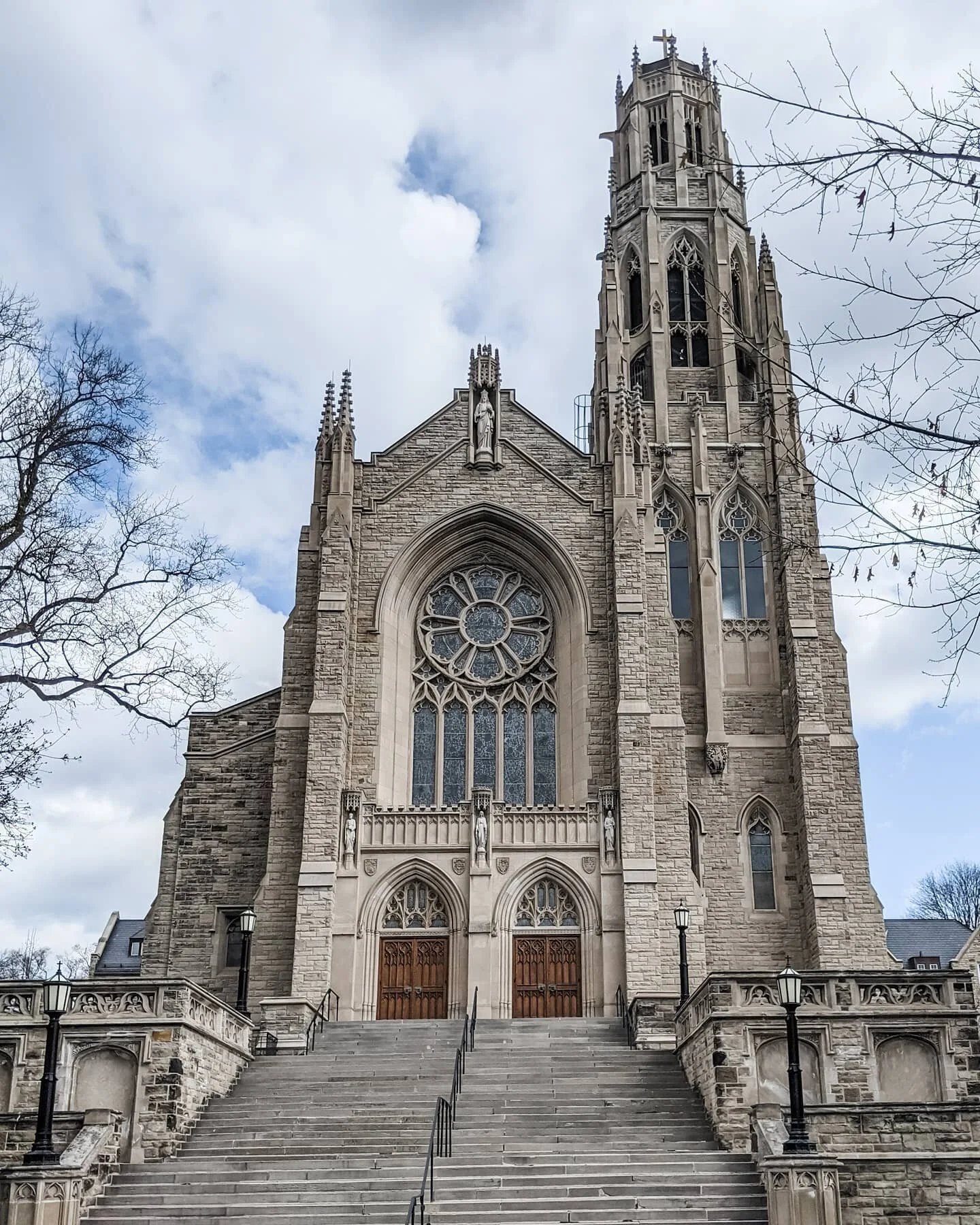 My province is going  into lockdown again for a third time and this is the last week for who knows how long that we could attend Mass, and enjoy the outdoors. We took a walk to the Cathedral in my city and walked the grounds and enjoyed the church be