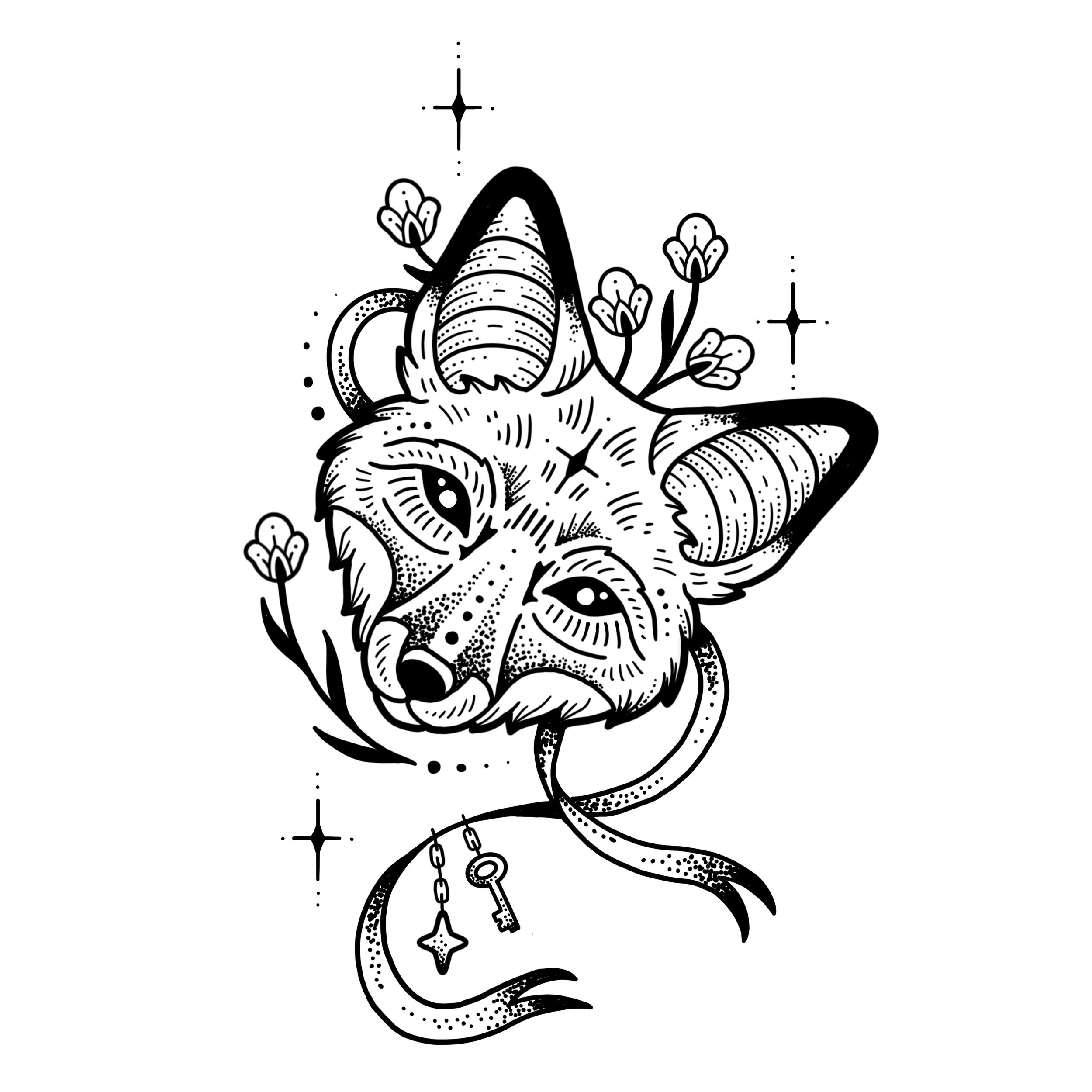  FOX MASK 
Starting at $450+ (6" min)