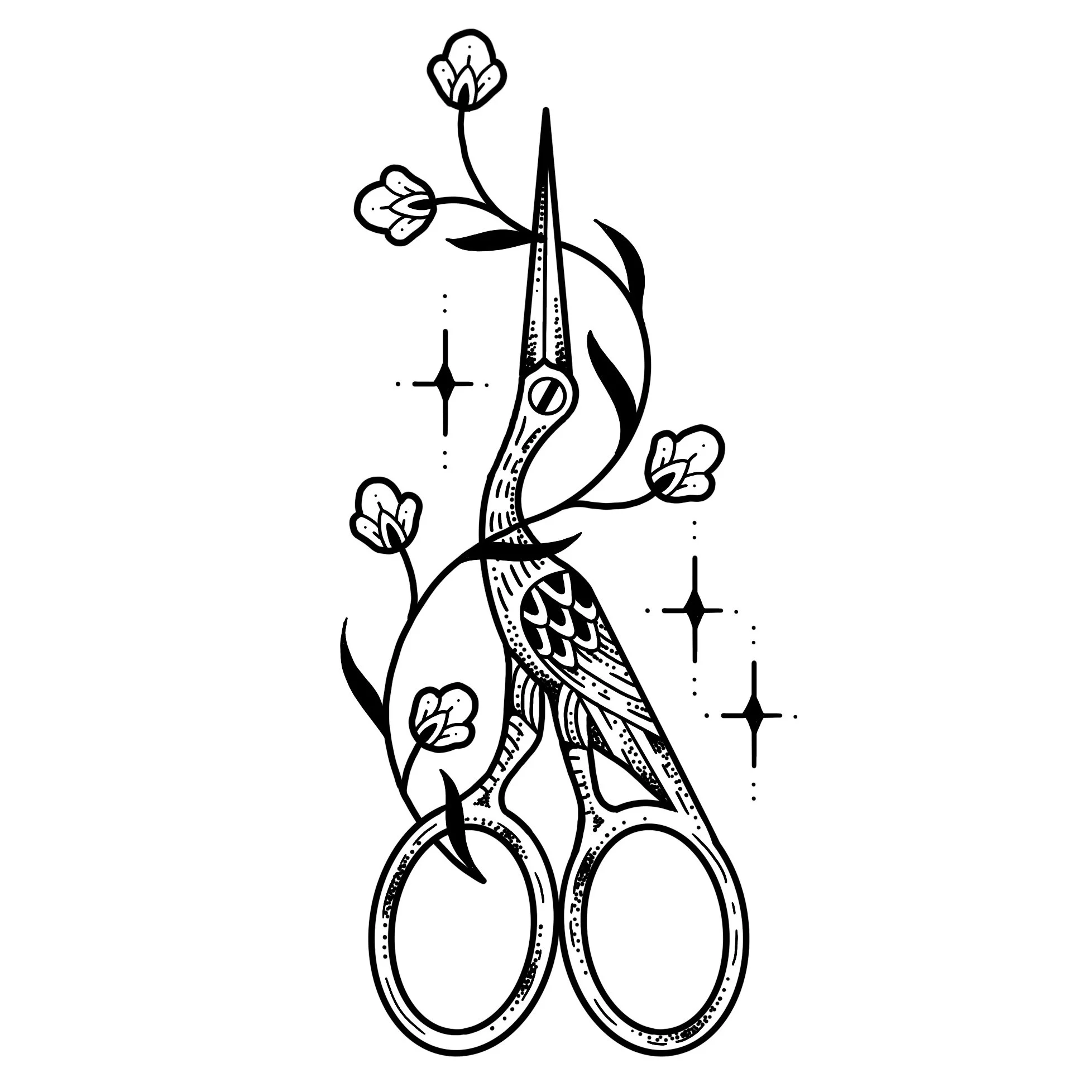 *new*  STORK SCISSORS 
Starting at $300+ (4.5" min)