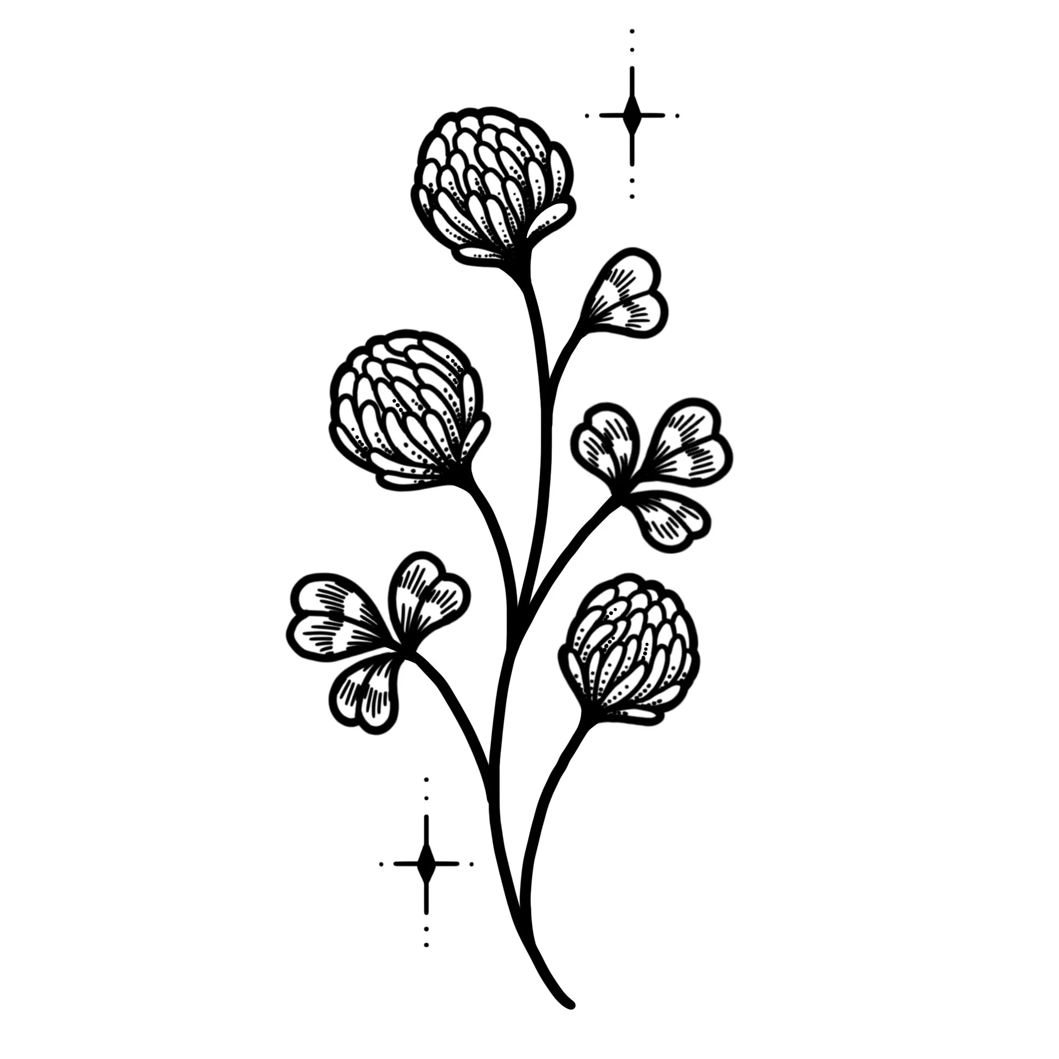 *new*  CLOVER NO.1 
Starting at $200+ (4" min)