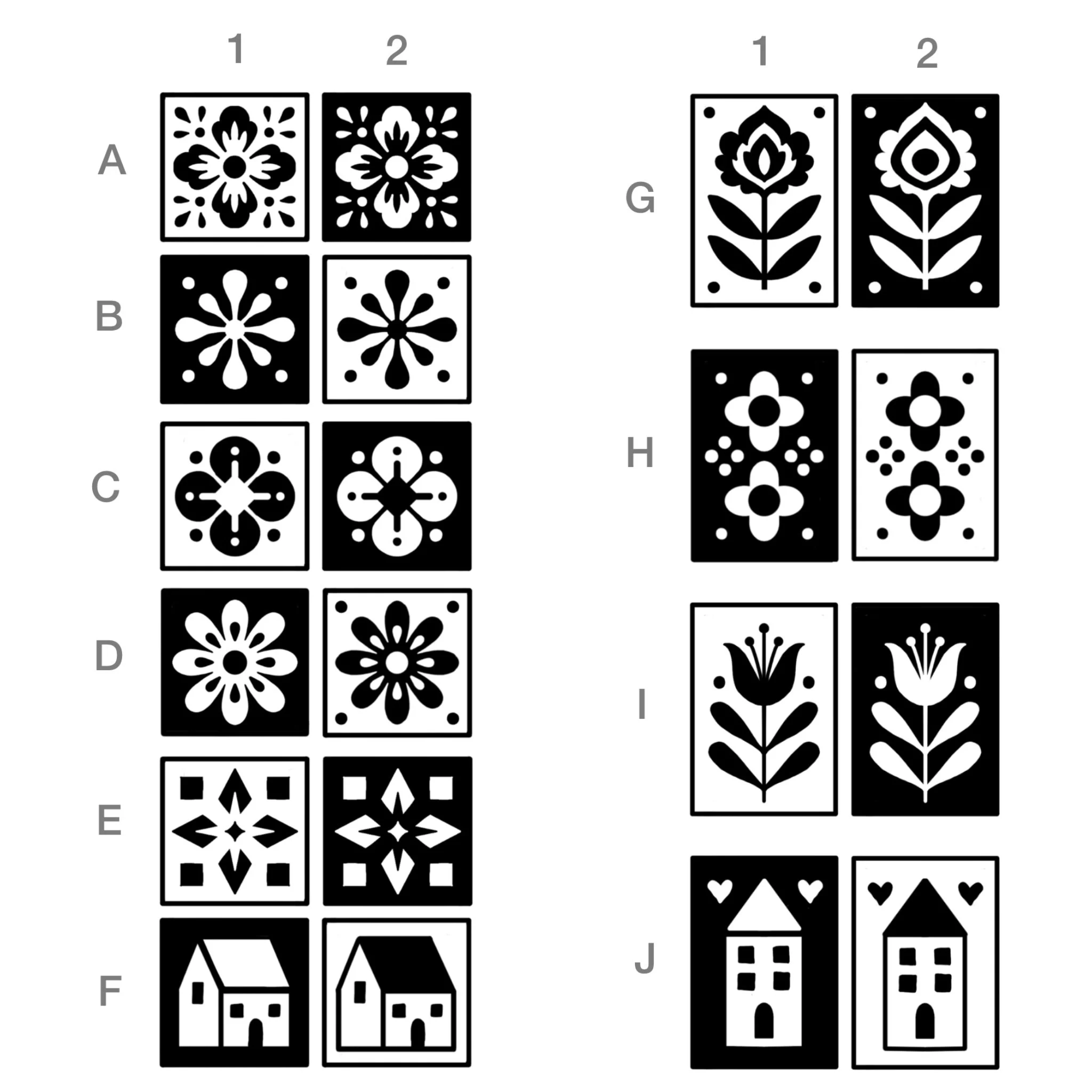 *new*  MIX & MATCH TILES 
$100 white tiles, $120 black tiles (1"-1.25" wide)