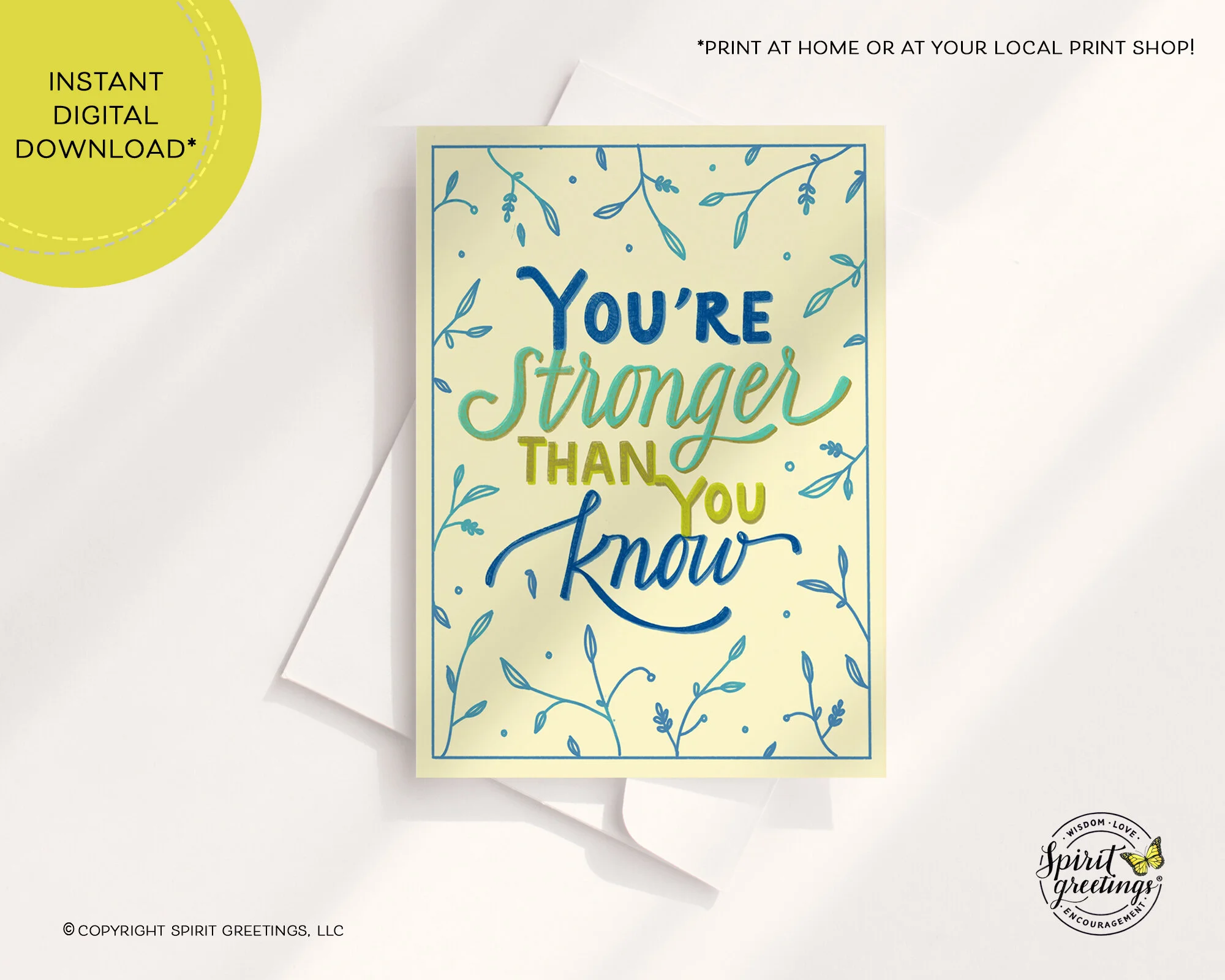 "You’re Stronger Than You Know" Card