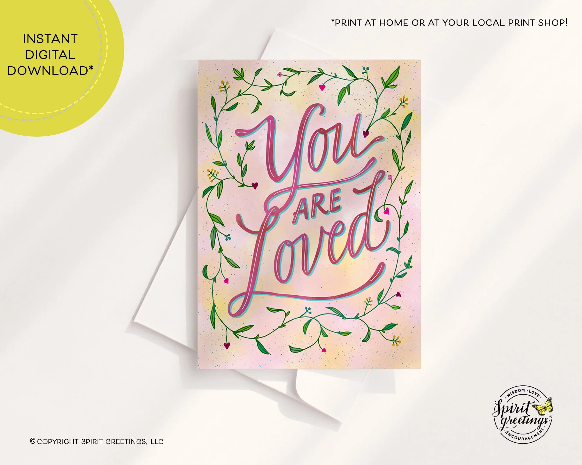 "You Are Loved" Card