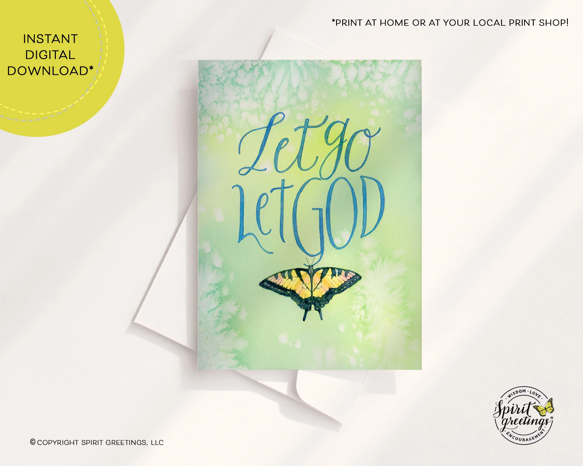 "Let Go Let God" Card