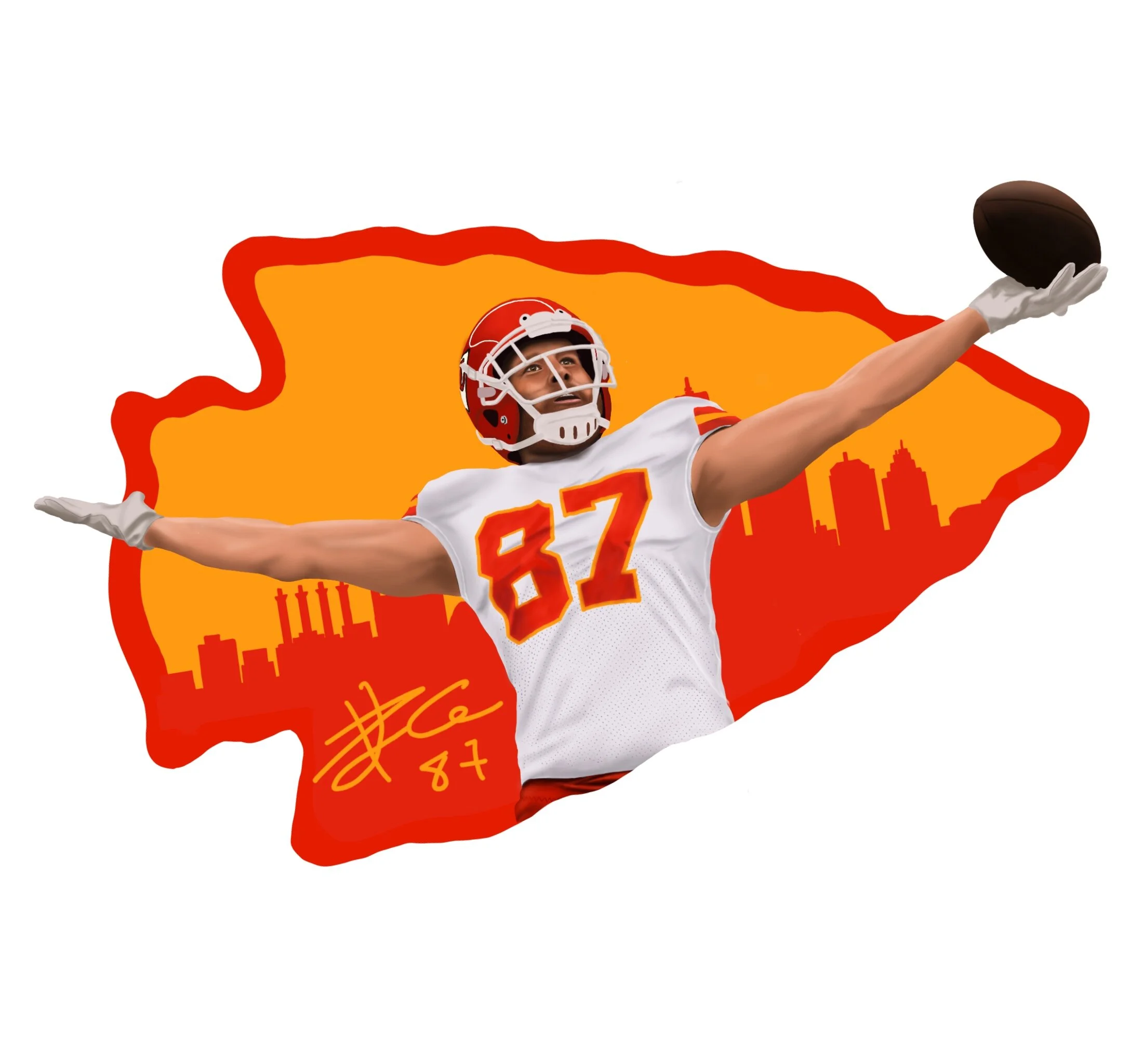 Travis Kelce sticker design