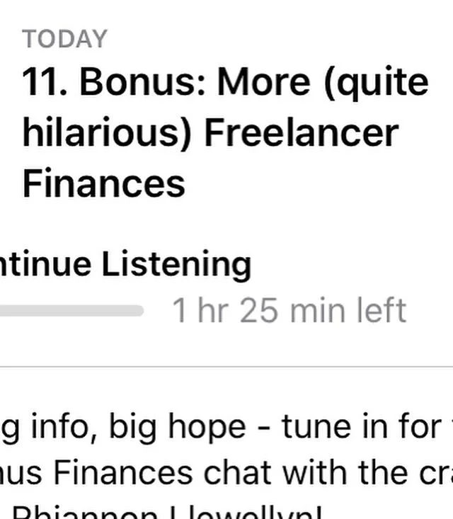 Guys guys guys, another great ep for ya! Some more on Freelancer Finances - but don&rsquo;t expect boring money chat...! Expect hilarious, uplifting, and empowering chat about finances, values, choice, freedom, and powerrrr. Feat. the cracker-of-a-hu