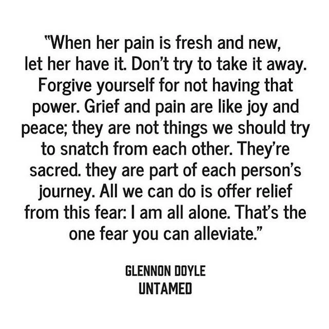 The goddess @glennondoyle. Yes, yes, yes. Thank you. 💜
.
.
.
#actor #singer #dancer #grief #fear #emotions #mentalhealth #mentalhealthforperformers #mentalhealthforcreatives #creative #freelancer #wellbeing