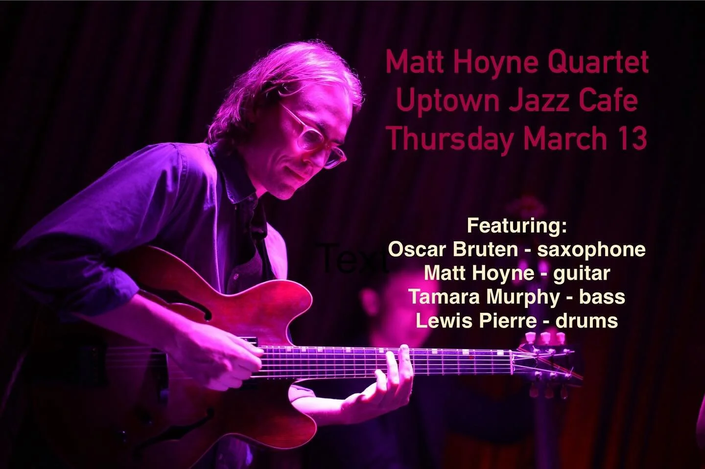 Keen to make some music with these very fine folks next week at @uptown_jazz_cafe! Featuring:
@oscarebruten on tenor saxophone
@spirograph_studies on bass
@lewph on drums
and lil old me on guitar!
8.30pm kick off, tickets available on the door!!