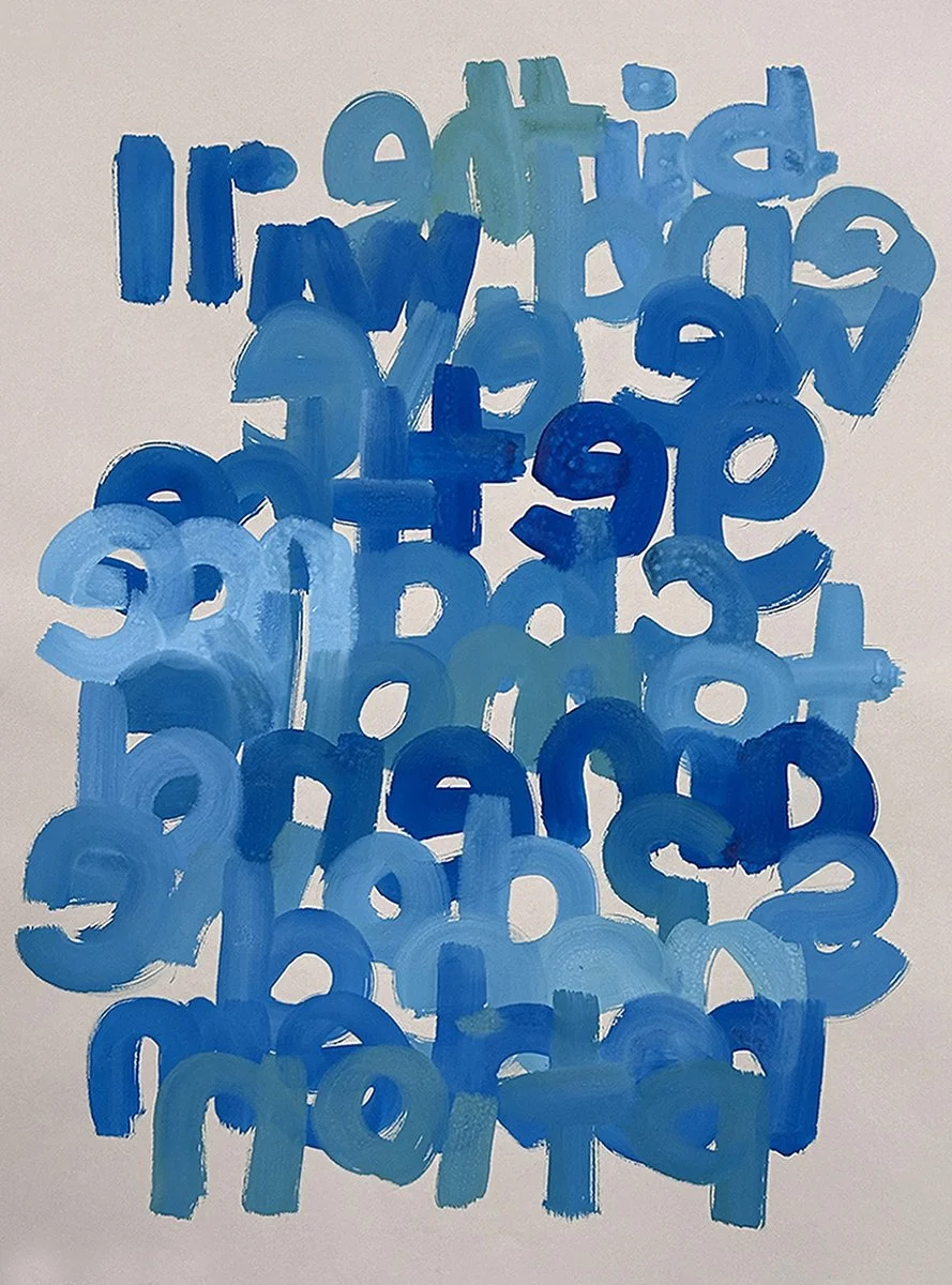 lowercase n (standing on a hill)