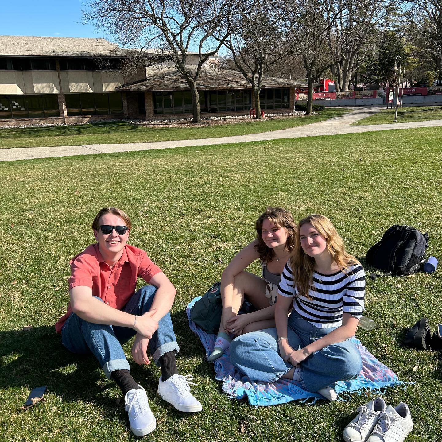 Sun comes out for 2 min&hellip; Commons lawn