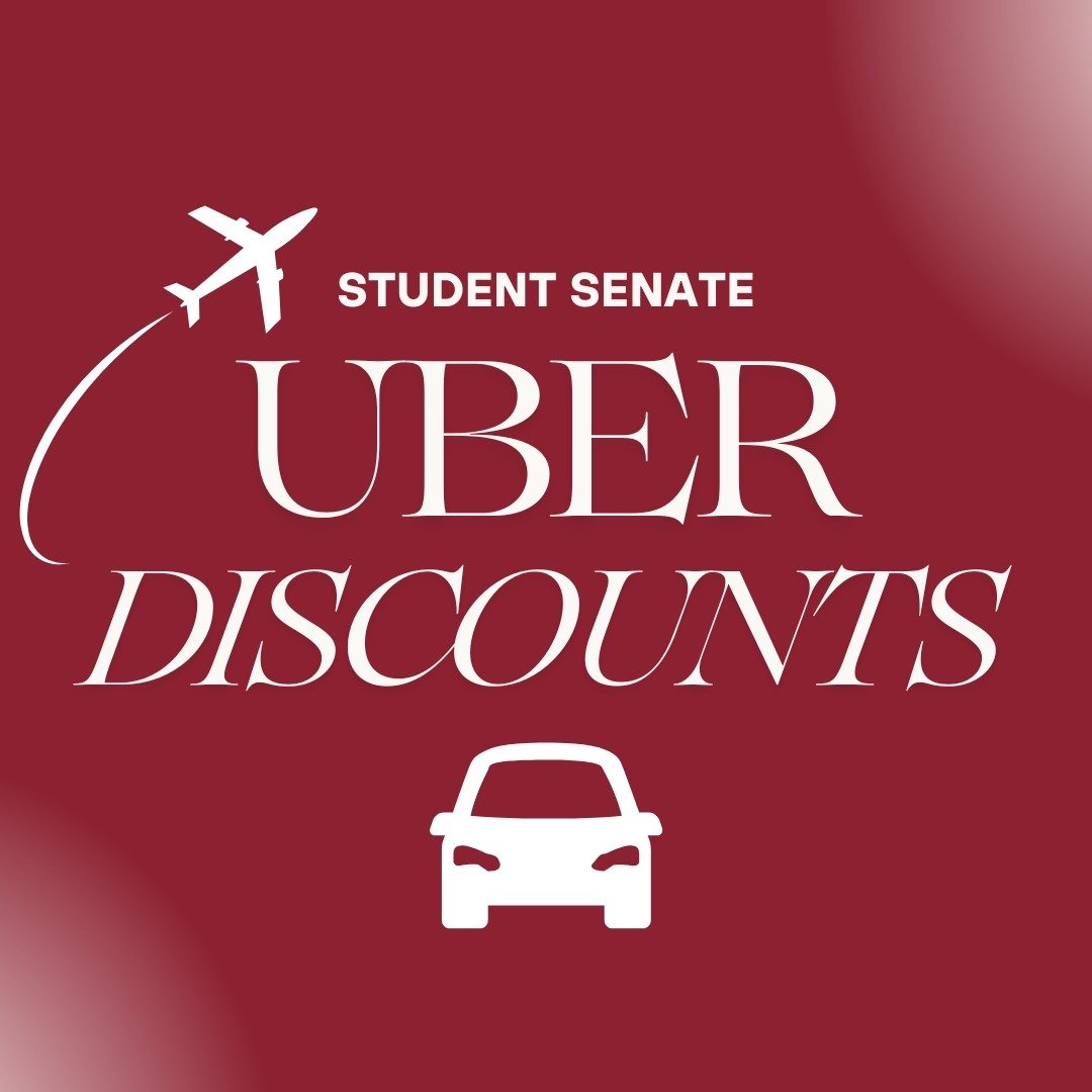 Student Senate is offering limited Uber discount codes for rides to the airport from May 6&ndash;May 11!

If you need a ride to the airport, sign up through the link in bio or through this link: 

https://docs.google.com/forms/d/e/1FAIpQLSfVxtMDRLS5v