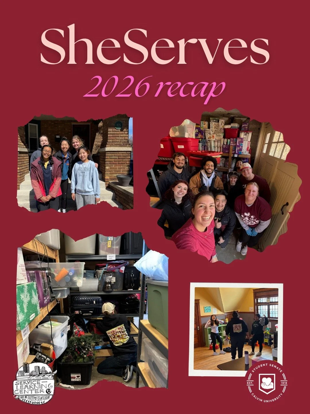 It was so much fun partnering with @calvinslc and other female orgs around campus like @gwc.calvin, @wbn_calvin, and @glamourgals_calvin, as well as our @calvinministrylead for the second annual SheServes! What an honor to serve the women in our grea