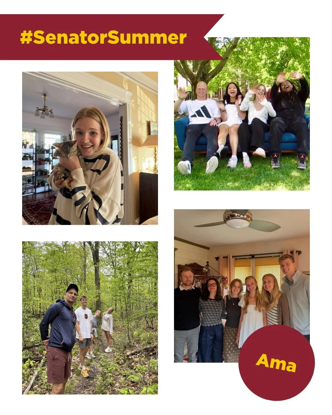 Here is another little glimpse into what our senators have been up to this summer&hellip;

Ama: 
I&rsquo;m continuing to soak up my time at Calvin by working as an intern on Oboard! My free time is spent never too far from the lake and eating as much