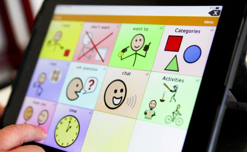 Specialist communication apps for iPads