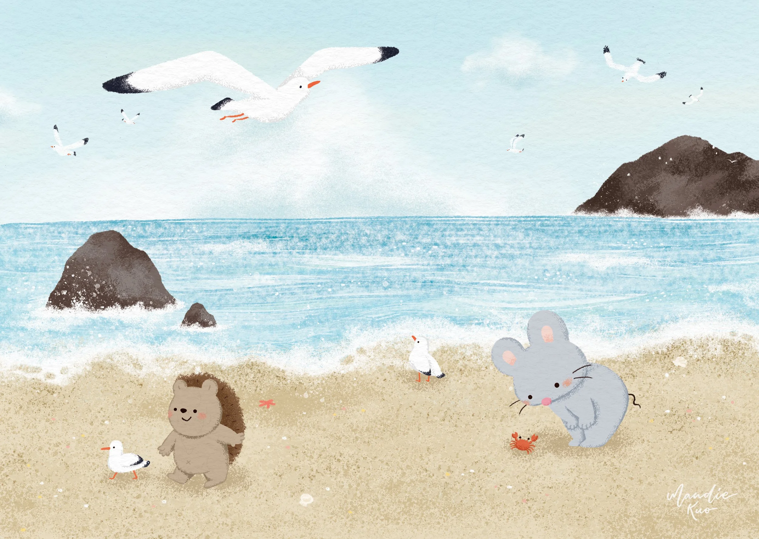 2023-A07_A Stroll by the Seashore_海岸漫步.jpg