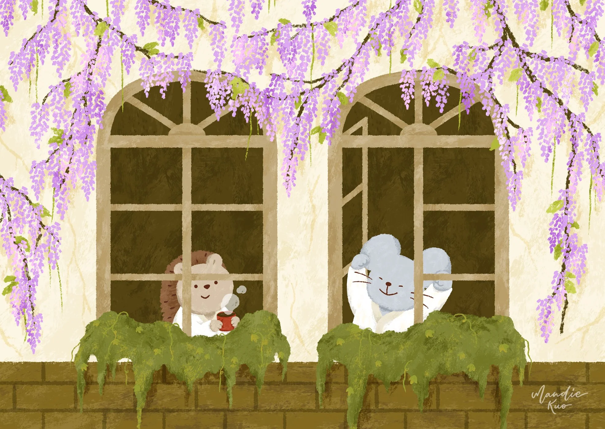 2025_A04_Wisteria Morning_紫藤花下的早晨.jpg