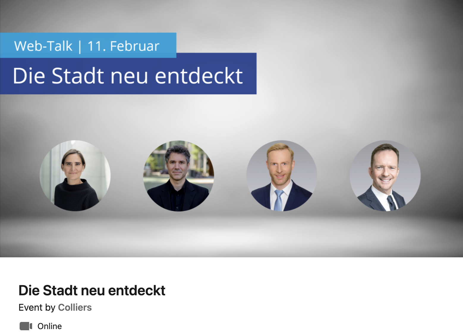 Ankündigung auf Flyer: Die Stadt neu entdeckt 11.2.22.