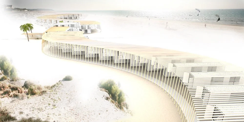 Kitehotel Beachresort Ägypten Architektur Visualisierung Cinema 4d