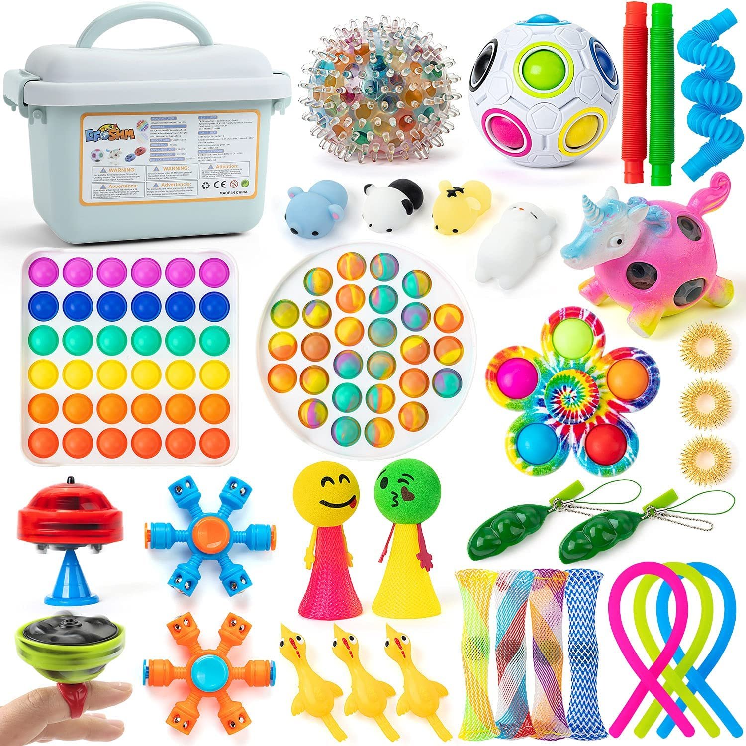 Juguete antiestres Autismo para niños y Adultos Push Pop Bubble Sensory Toy Relajante. La Cosa Tiene Tela Fidget Toy 
