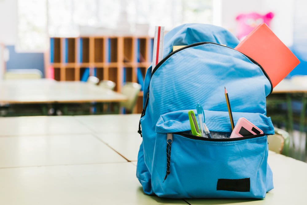 Mochila para niños, mochila escolar, mochila casual, bolsa de escuela  primaria, color blanco para niñas de 1º a 3º grado, niños y mujeres, Carro