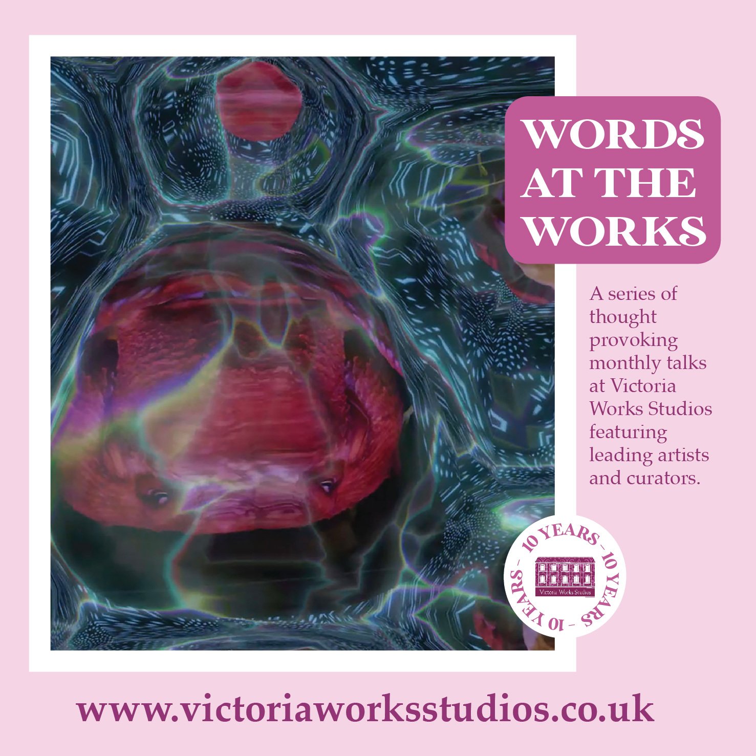The sun is out and we are looking forward to the summer Words at the Works talks. June 6th sees curator, critic and broadcaster Corinne Julius talking about Future Heritage and the joy of commissioning, while on July 4th, visual artist Maggie Roberts